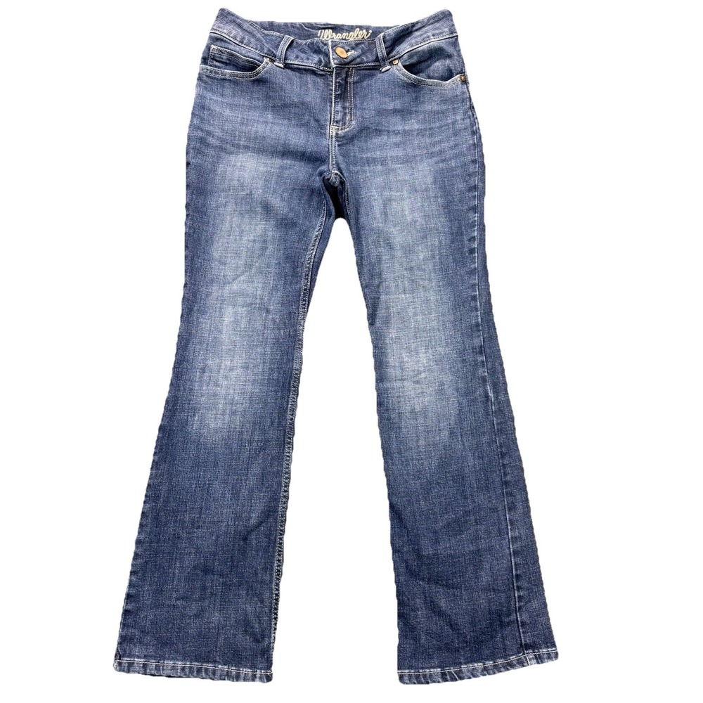 Wrangler Jeans Womens 9x30 (30x29) Bootcut Blue Denim Stretch Western Cowgirl
